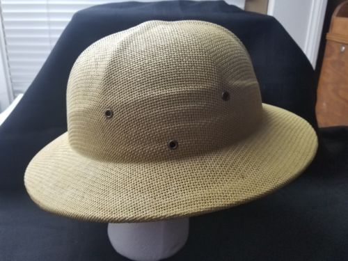 Pith Helmet Jungle Safari Hat Adjustable Vintage