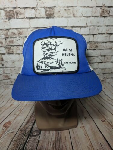 Vintage Mt. St. Helens May 18 1980 hat cap trucker mesh SnapBack patch 80s