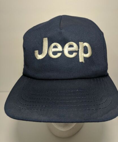 VTG JEEP SNAPBACK HAT BASEBALL CAP TRUCKER AWD OFF ROAD WRANGLER 80s made in USA