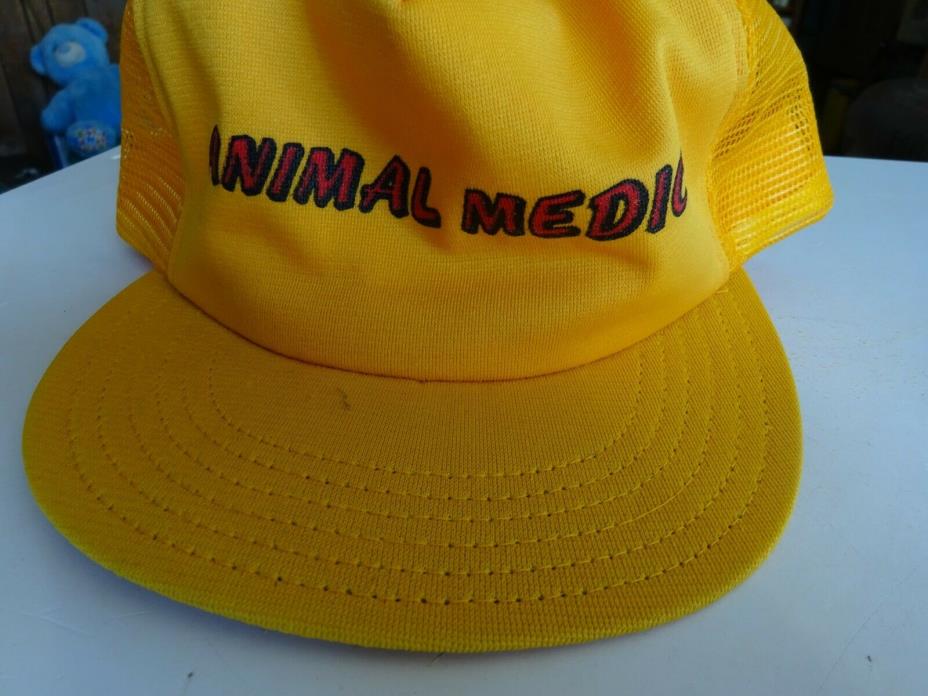 vintage Animal Medic Snapback Foam Hat Baseball Made in USA Mesh Trucker
