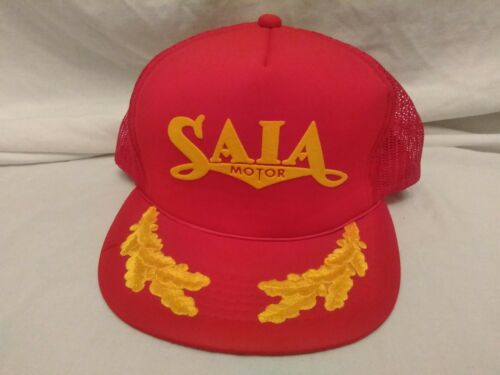 SAIA Motor Trucking Trucker Hat Vintage Snapback Hat Excellent EUC Ships Free