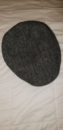 Hanna Hats of Donegal Ireland Handcrafted Gray Tweed Wool Flat Cap  Men's