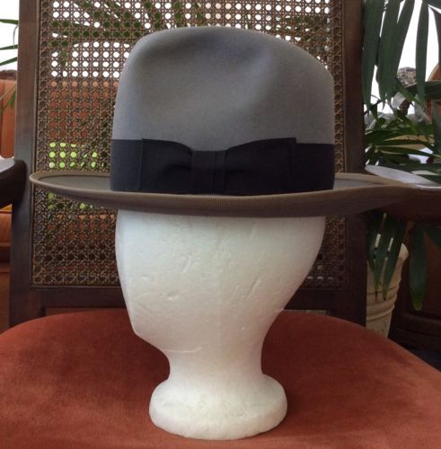 Vintage Royal Stetson Whippet Fedora Hat Size 6 3/4