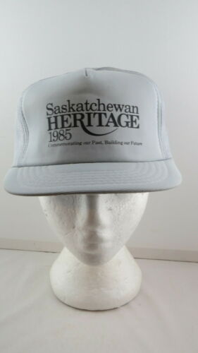 Vintage Trucker Hat - Saskatchewan Heritage 1985 - Adult Snapback