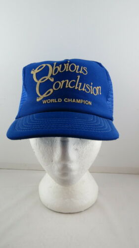 Vintage Trucker Hat - Obvious Conclusion World Champion - Adult Snapback