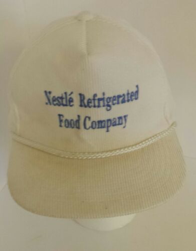 Vintage Nestle Refrigerated Food Company Corduroy Snapback Hat Hipster