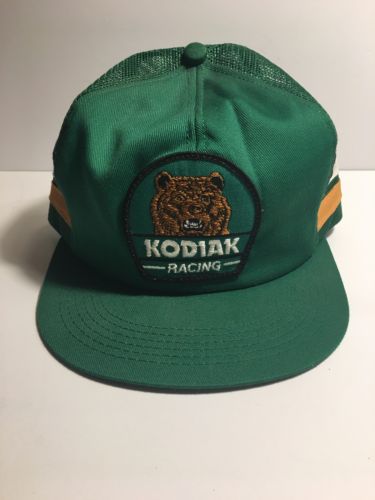 Kodiak Racing Three Stripe Green Vintage Trucker Hat K Product Rare!!