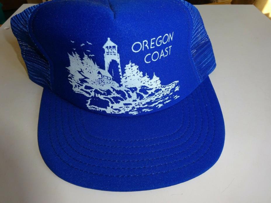 VTG Oregon Coast Snapback Foam Hat Baseball Cap Made in USA Mesh Trucker