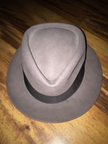 Vintage Lee Water-Bloc Fifth Avenue Hat Fedora Jet Size 7