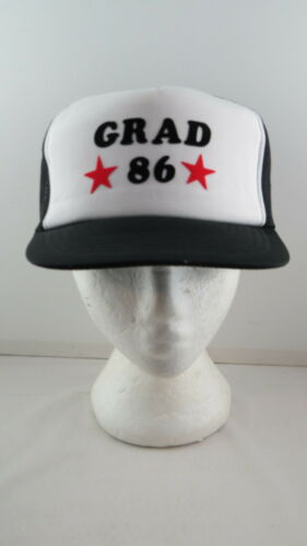 Vintage Trucker Hat - Grad 86 - Puffy Lettering - Adult Snapback