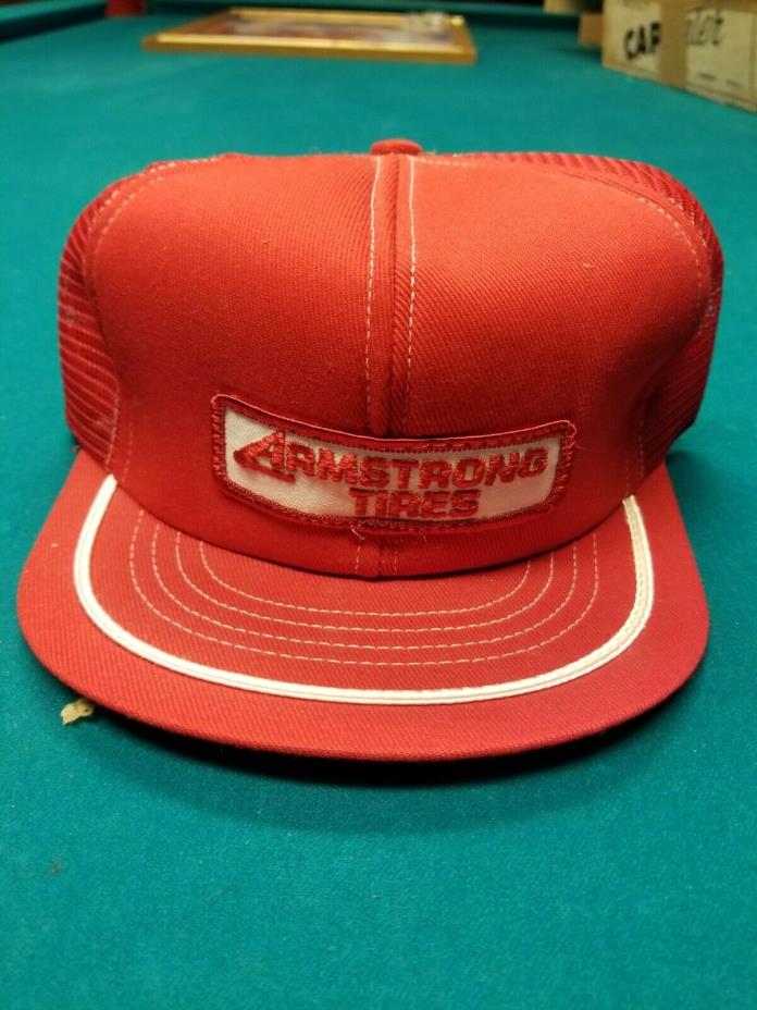 Vintage Armstrong Tires Trucker Hat NOS