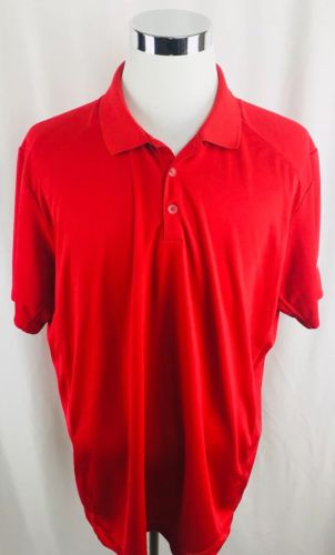 Nike Golf Tour Performance Mens XXL Red S/S Dri Fit Polo Shirt