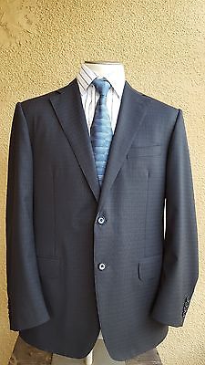 CANALI Men’s Brown Label Black Tonal Plaids Wool 2 Btn Sport Jacket 42R Italy