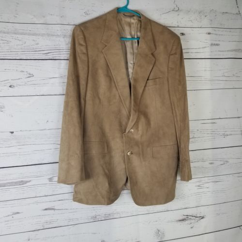 CHRISTIAN DIOR Monsieur Suede Sportcoat Blazer Vintage Union Made USA Large