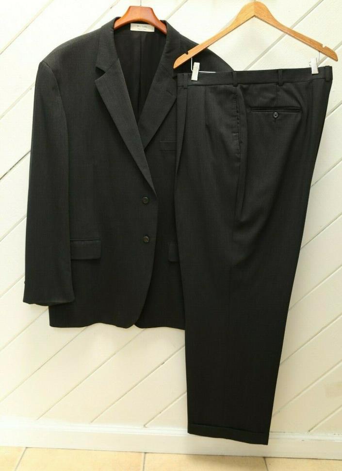 Big & Tall 52R_Classic Charcoal Gray JOHN W NORDSTROM Suit_Suspender Button Pant