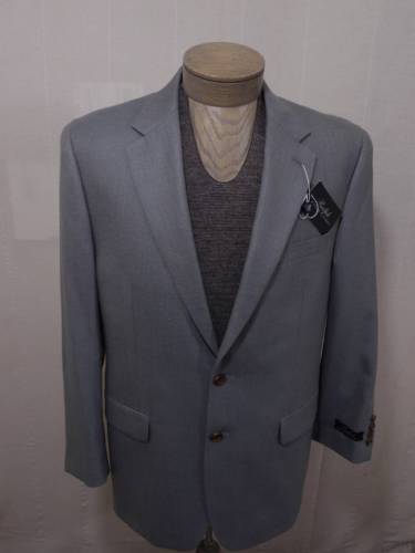 $295 Ralph Lauren Mens Wool Silk Sport Coat Two Button Blazer Jacket Blue 40S