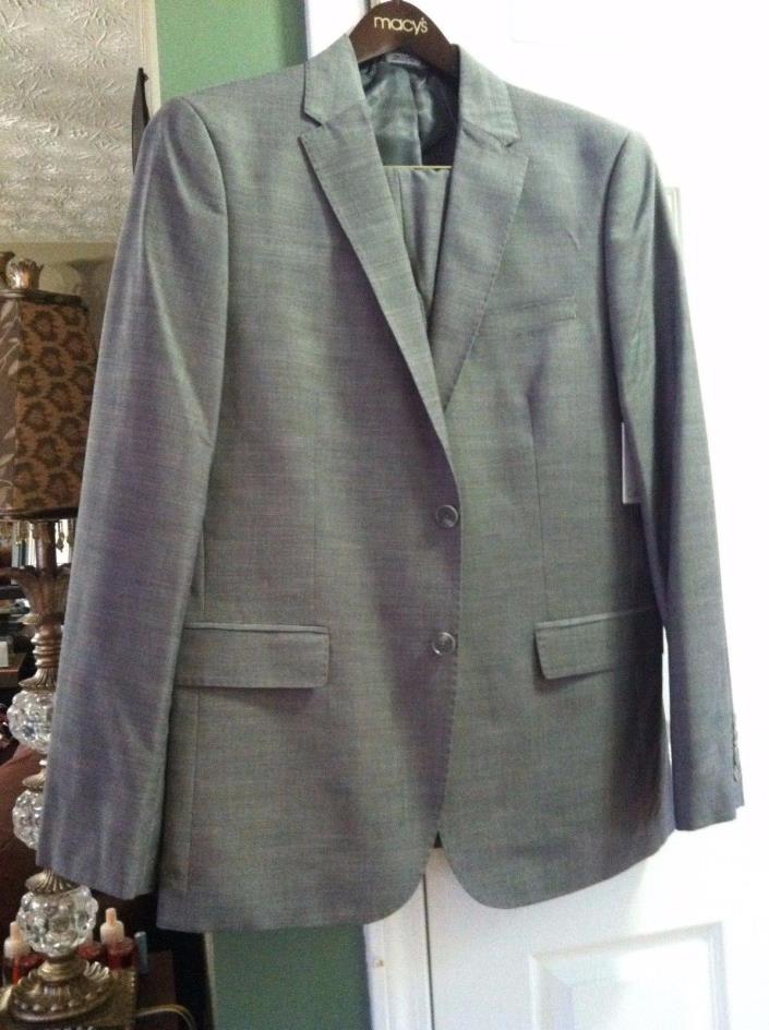 CALVIN KLEIN MENS NEW CASTLEROCK 83%POLYESTER  2PC SUIT JACKET:M PANTS:33/30