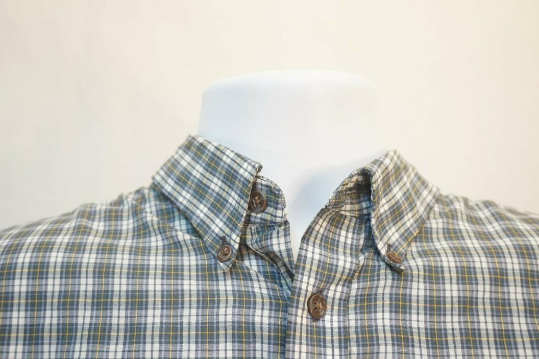 Puritan Lightweight Short-Sleeve Button-Front Shirt, Plaid, Men's XL 9013