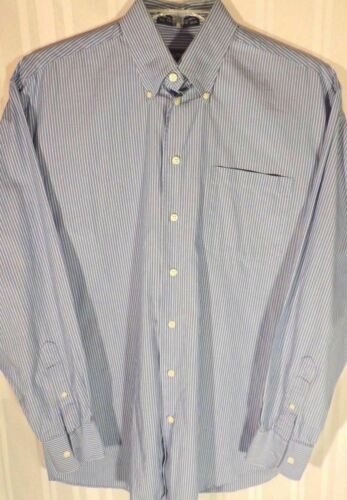 NWOT Men's Nautica shirt 15 1/2 Blue White striped Long Sleeve button down 15.5