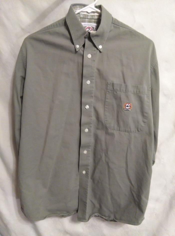 CINCH Olive Green Men's Dress Shirt 100% Cotton Size S - EUC