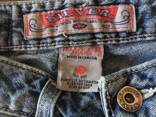 Silver Jeans Mens Size 27/30 Medium Wash Button Fly Made In Canada FREE SHIPPING