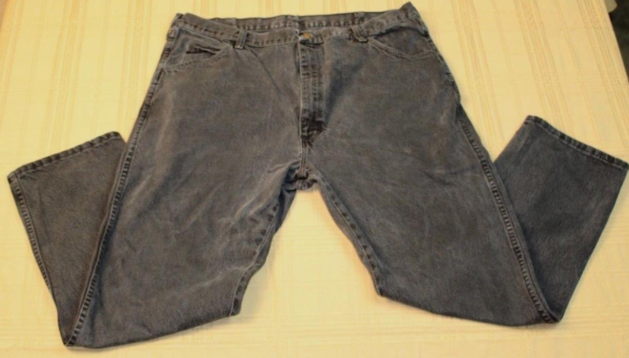 Rustler Mens Size 42x30 Black Jeans Denim Jeans Mens Pants