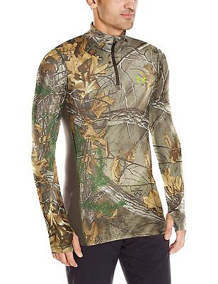 Under Armour Men's ColdGear Infrared Armour Scent Control 1/4 Zip, Realtree