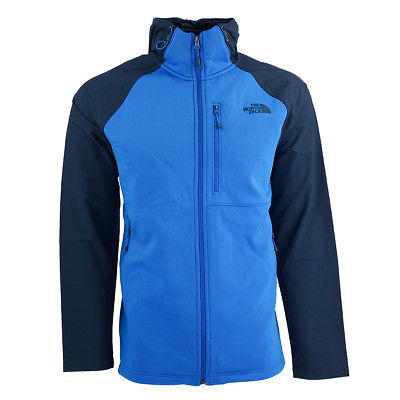 The North Face Men's Tenacious Hybrid Full Zip Hoodie Vibrant Blue/Black XL