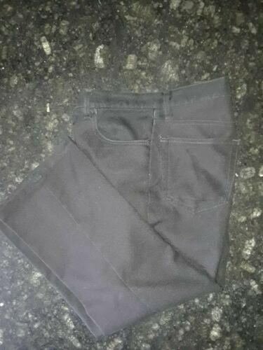 Levis Vintage Mens 36x29 Black Casual Slacks Dress Pants Bootcut Polyester