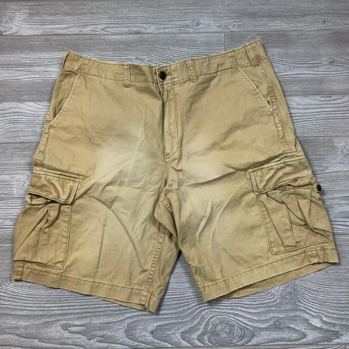 Eddie Bauer Khaki Cargo Shorts Men's Size 40 F83