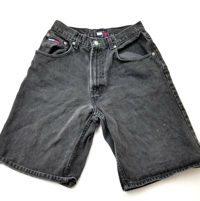 Vintage Tommy Hilfiger Carpenter Vtg Jean Shorts Black Color Size 30 Trucker