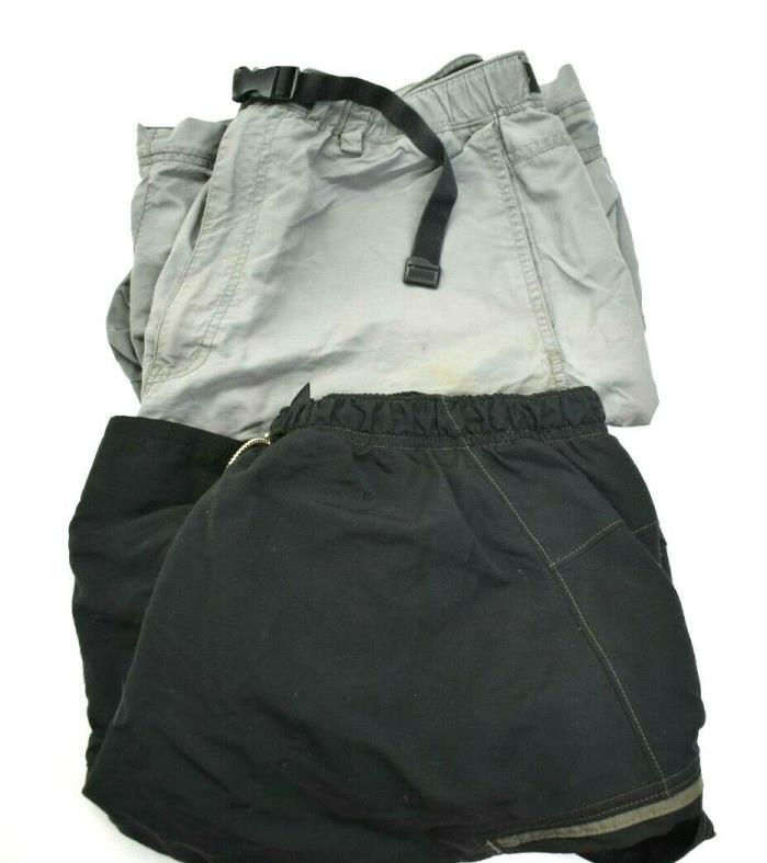 REI Men's XL Nylon Casual Outdoor Wear Shorts Gray & Black Lot of 2