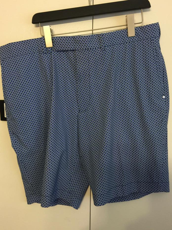 NEW Men's POLO GOLF RALPH LAUREN Shorts 36 NWT Blue Geo Abstract Multi