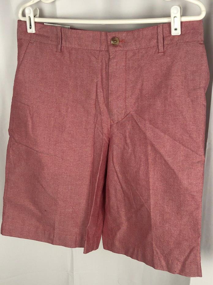 IZOD Newport Oxford Flat Front Mens Size 32-10.5 Shorts