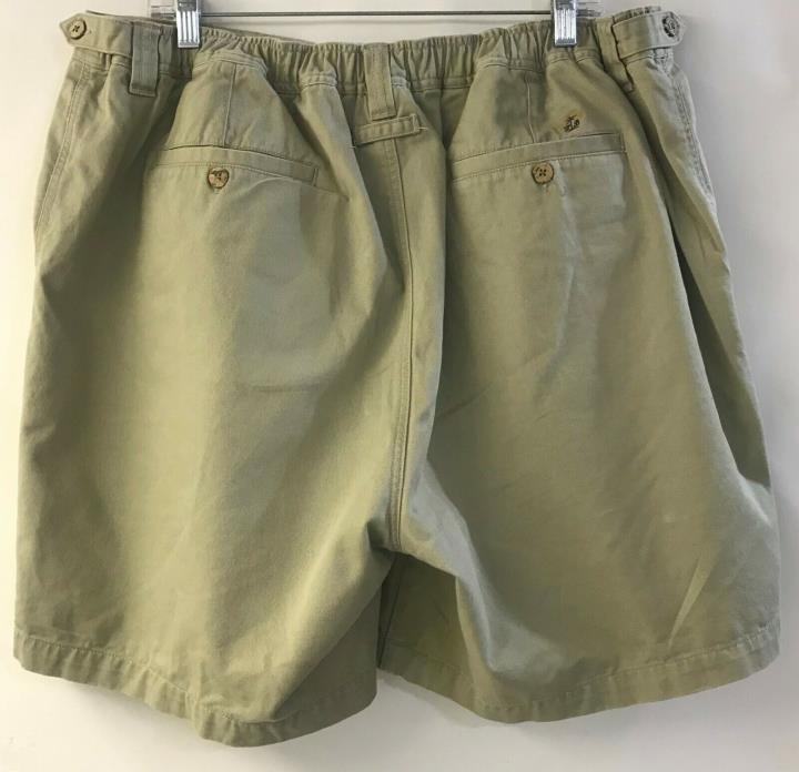 Tommy Bahama Relax Men's Khaki Shorts Adjustable Waist Shorts Size 40