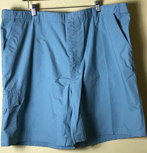 Haband's Fit Forever Mens Size 44 Shorts Teal Cotton Polyester Blend  Flat Front