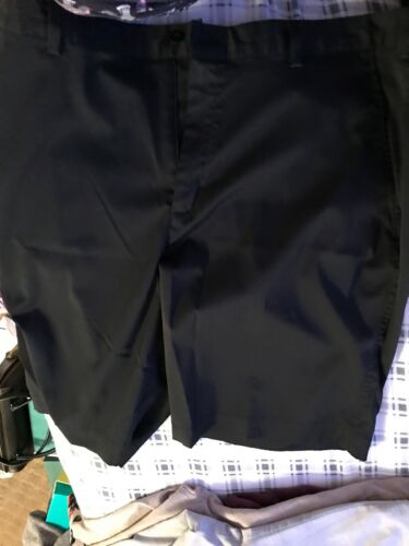 NIKE GOLF DRI-FIT Men's Flat Front Polyester Shorts Black Size 38