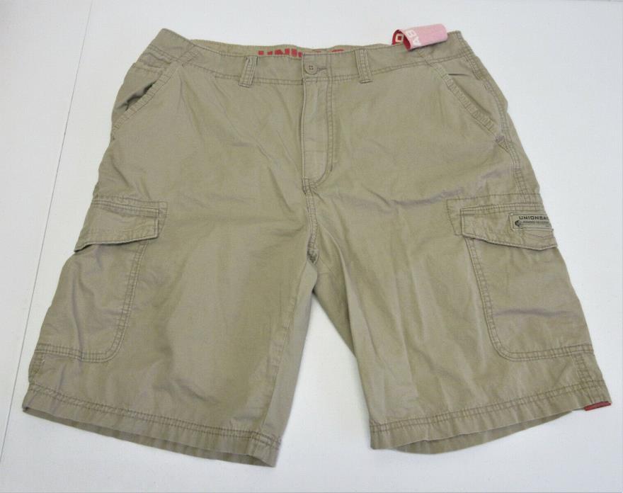 Unionbay Men's Flex Waist Stretch Cargo Shorts- Grain (Tan)  Size: 36