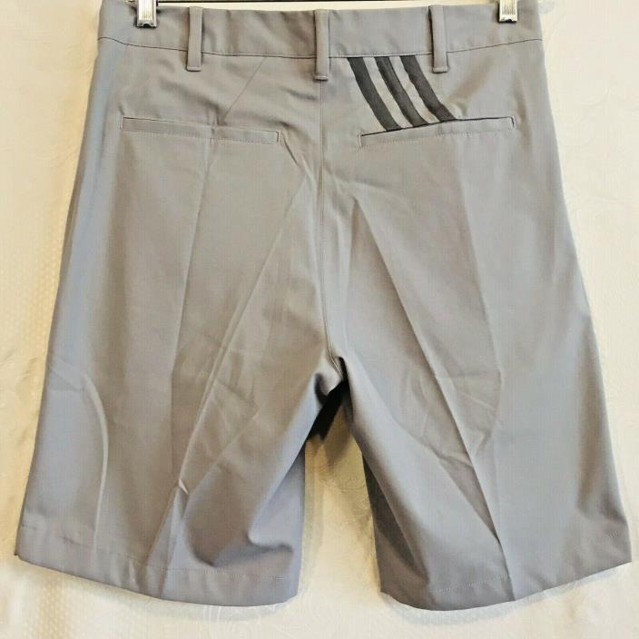 Adidas Mens Gray ClimaLite Performance Golf Shorts Size 30 X 9.5