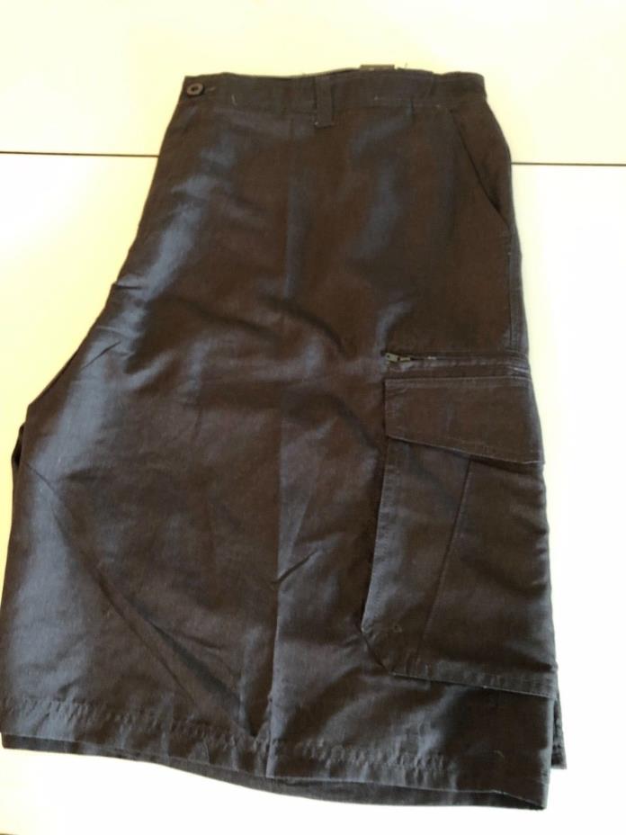 Burnside Men's Big & Tall Charcoal Gray Cargo Shorts Size 48