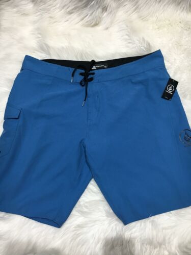 Volcom men shorts size 40 blue swimming trunks b100