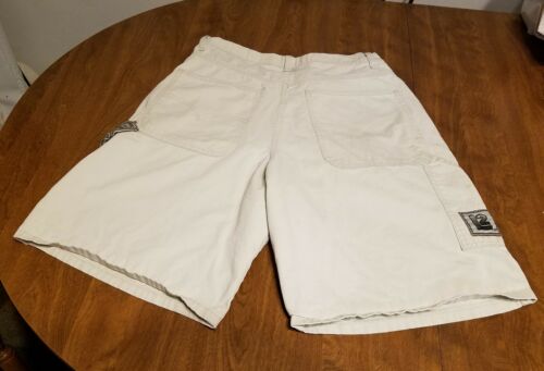 Mens Size 31 Vintage Levi's L2 Carpenter Baggy Fit Khaki Work Shorts with Stains