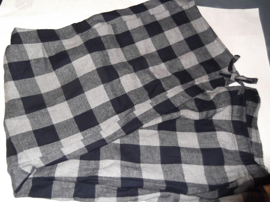 OLD NAVY Navy/Gray Buffalo Plaid FLANNEL SLEEP LOUNGE PANTS PAJAMAS men's XL