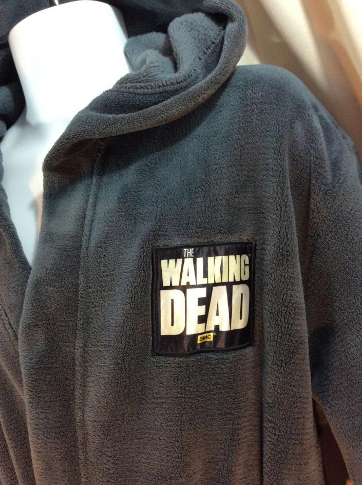 THE WALKING DEAD Bath Robe with Hood One Size Fits Most Gray Official