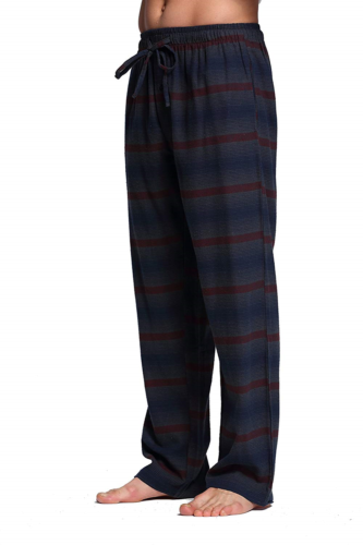 CYZ Men's 100% Cotton Super Soft Flannel Plaid Pajama Pants-CrocodileStripe-2XL