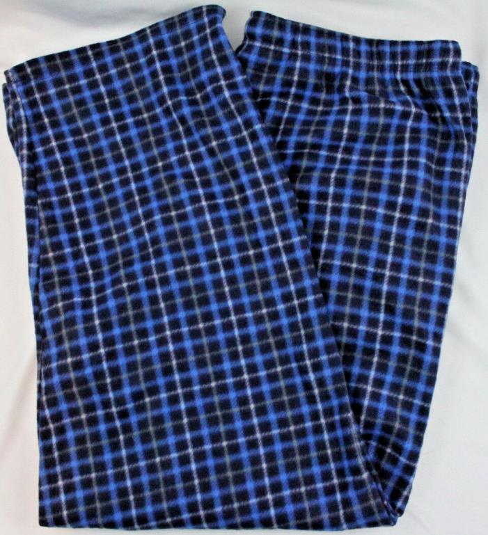 Fruit of the Loom Mens size 2XL 44-46 Sleepwear PJ Pants Fleece Plaid #0-10