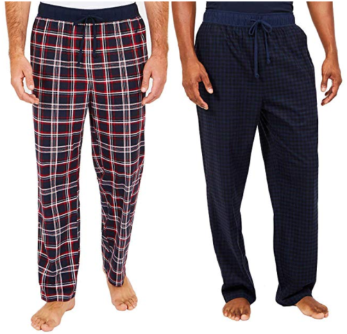 Nautica Men's Sueded Fleece Pajama Pants 2 Pack - Size: Large              L-6