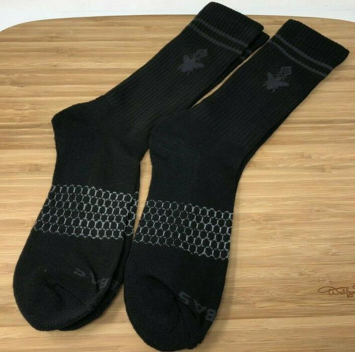 Bombas Men's Socks Size: Large 2 Pair Black Crew Socks Brand New & Free Shipping