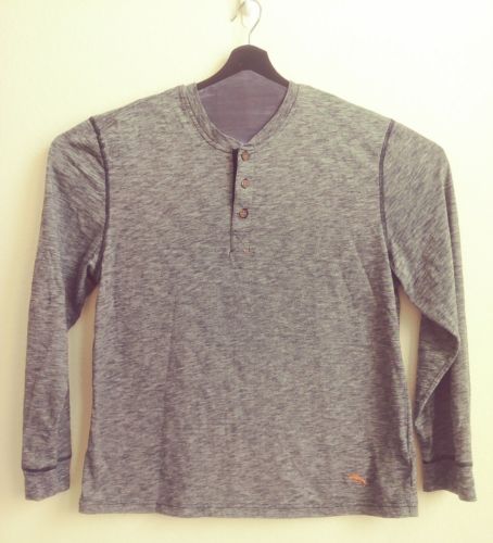 Mens Size XL Tommy Bahama Long Sleeve Black & Gray Sweater