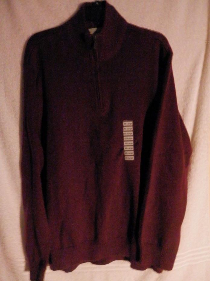 NWT Sun River Clothing Co. Men's 1/4 Zip Sweater/ Size XXL